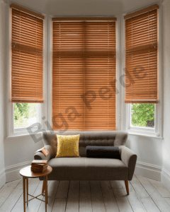 Biga Truewood Perde Detay – Ahşap PVC Karışımı Lameller