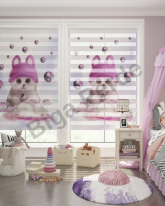 Biga baskılı zebra perde | Özel desenli tasarımlar