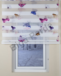 Biga çocuk odası zebra perde | Renkli ve desenli modeller